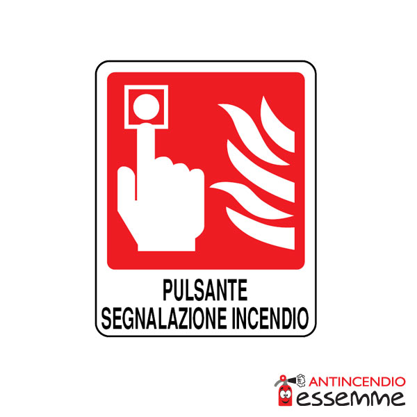 Cartello "Pulsante allarme antincendio"