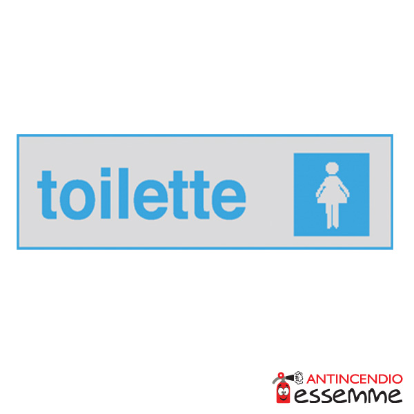 Cartello "Toilette donne"