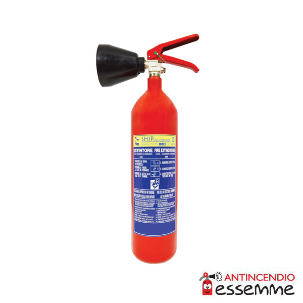Estintore Co2 Kg 2 34B Acciaio MED