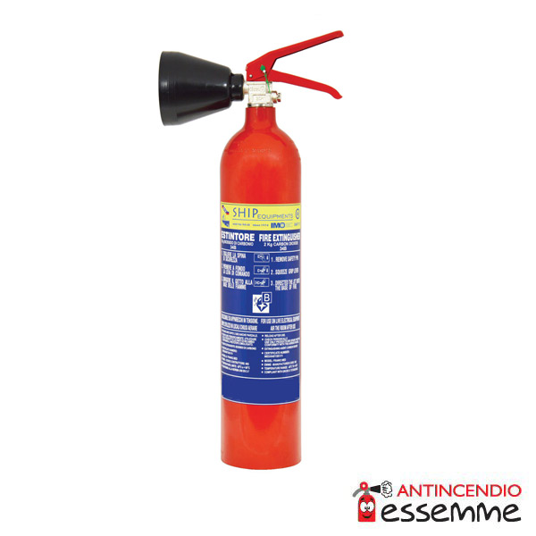 Estintore Co2 Kg 2 34B Alluminio MED