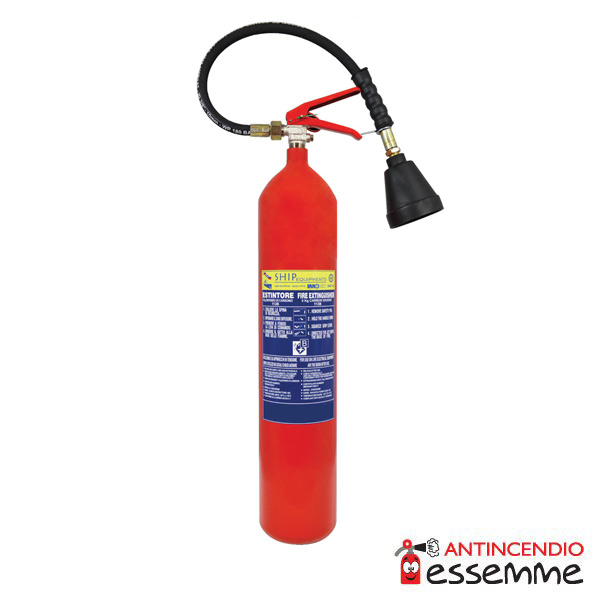 Estintore Co2 Kg 5 113B Acciaio MED