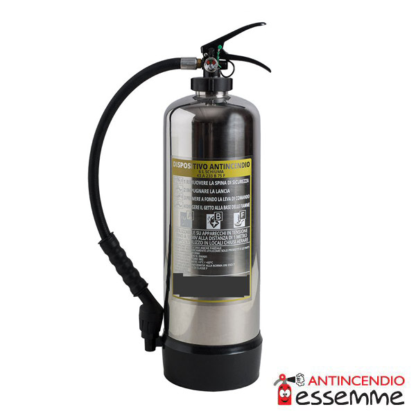 Estintore Schiuma Inox Lt 6 43A 233BC 75F