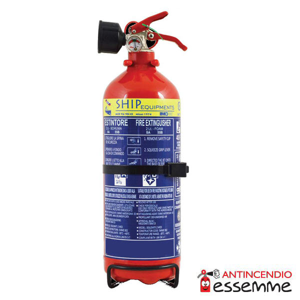 Estintore Schiuma Lt 2 8A 55BC 40F MED
